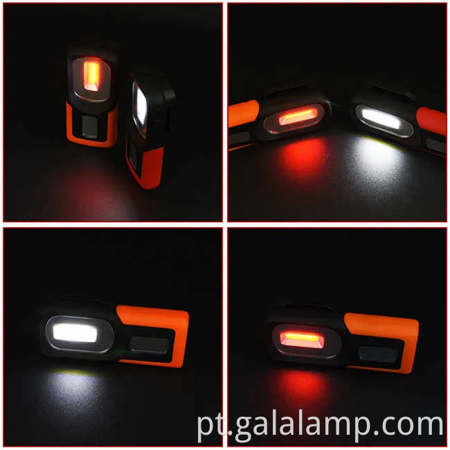 Versátil Luz de trabalho recarregável USB com ímã forte